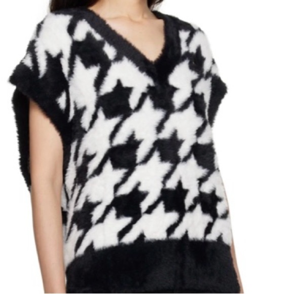 Adidas Oversized Black & White Checkered Vest, Small, NWOT - Picture 2 of 8